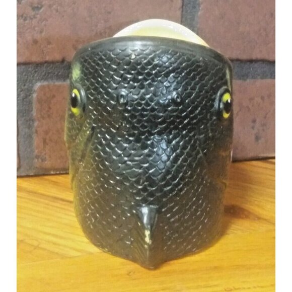 Vintage Beer Can Holder Fish TROUT Mouth Man cave Decor RARE yellow green EUC - Picture 4 of 6